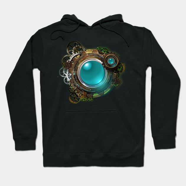 Green Glass Gear Gadget Hoodie by TinBennu